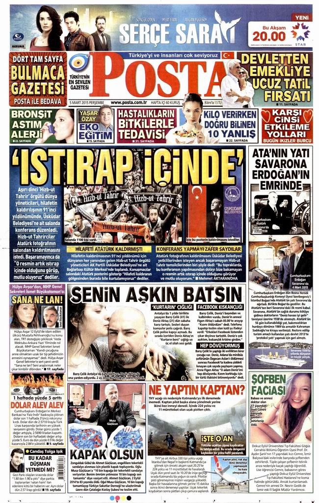 Gazete Manşetleri - 5 Mart 2015 20