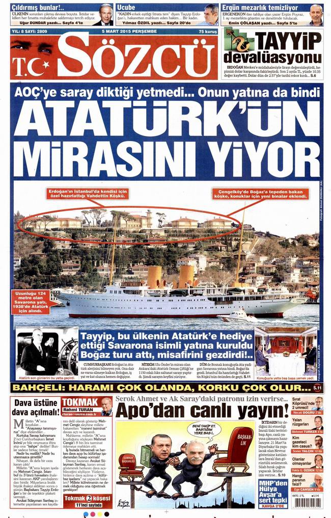 Gazete Manşetleri - 5 Mart 2015 22