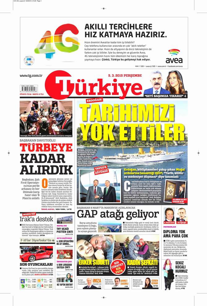 Gazete Manşetleri - 5 Mart 2015 27