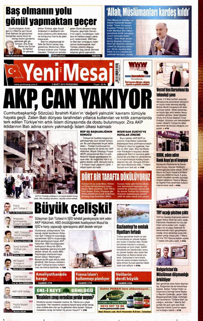Gazete Manşetleri - 5 Mart 2015 31