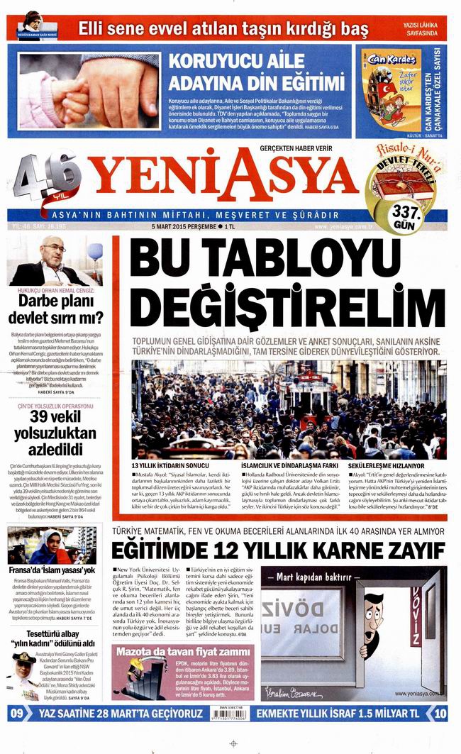 Gazete Manşetleri - 5 Mart 2015 33