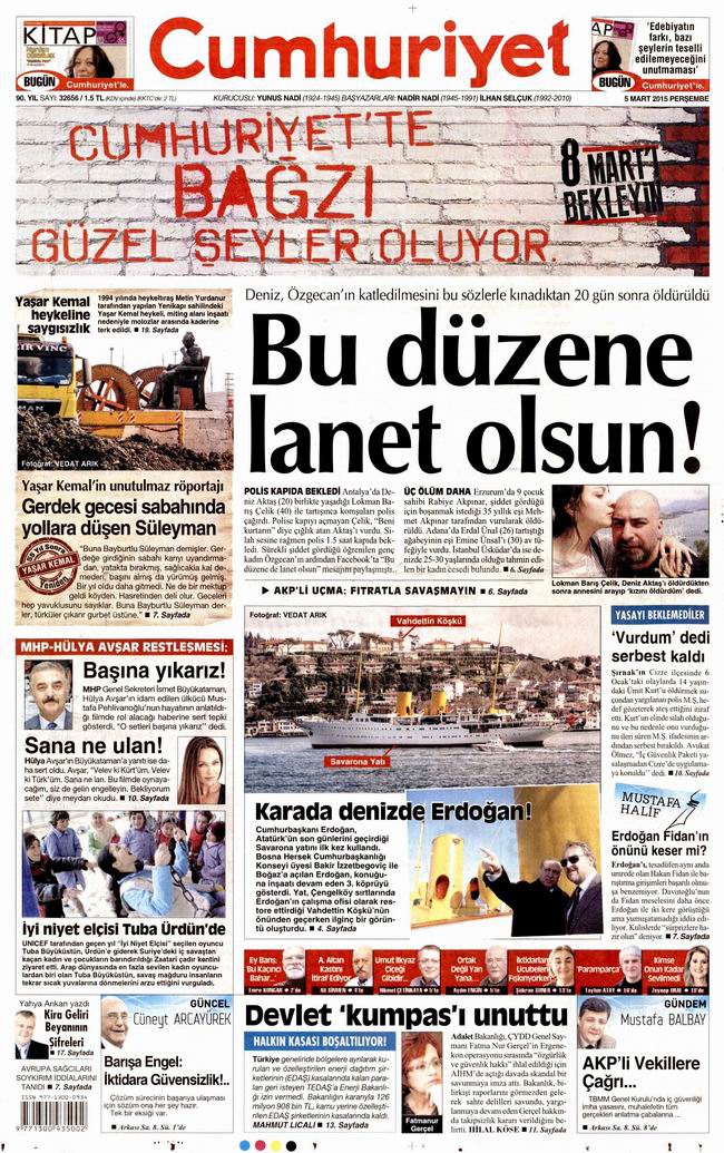 Gazete Manşetleri - 5 Mart 2015 6