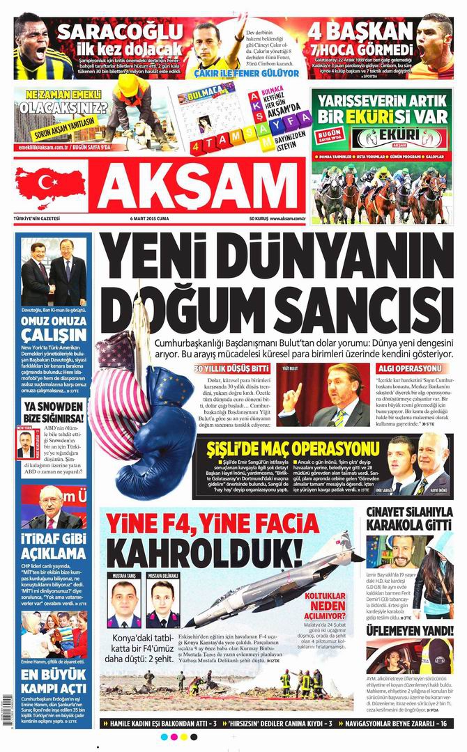 Gazete Manşetleri - 6 Mart 2015 1