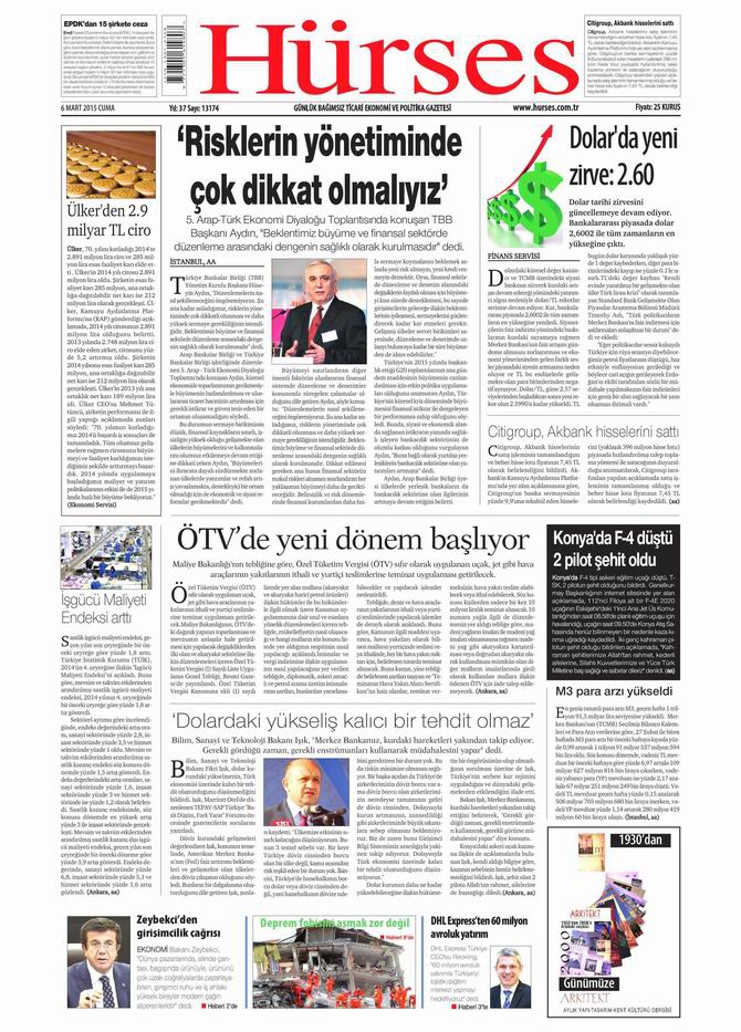 Gazete Manşetleri - 6 Mart 2015 13