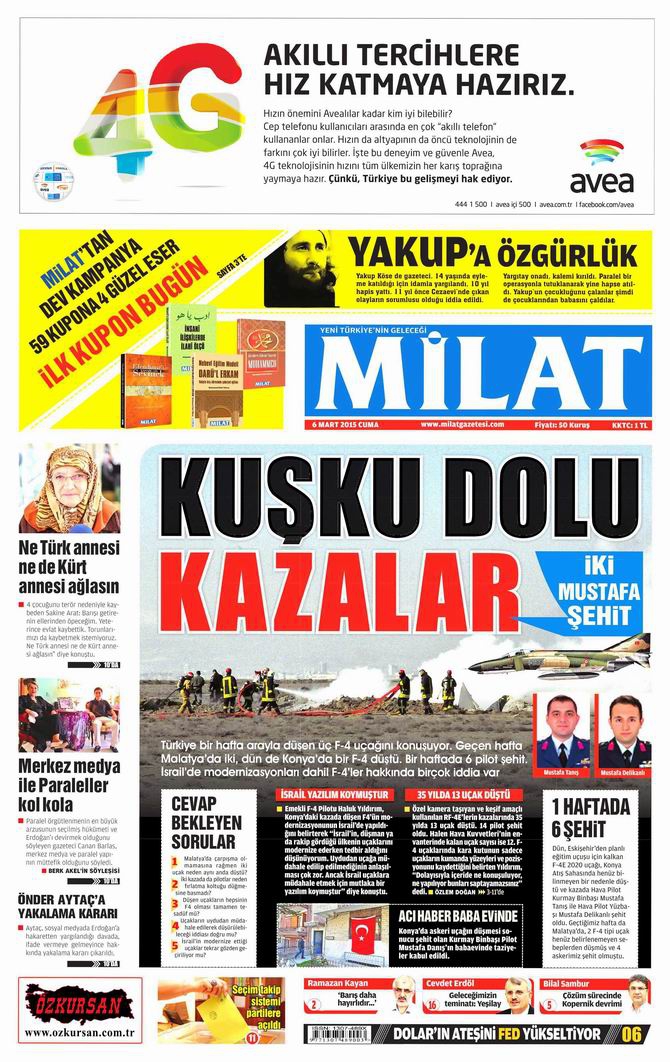 Gazete Manşetleri - 6 Mart 2015 14
