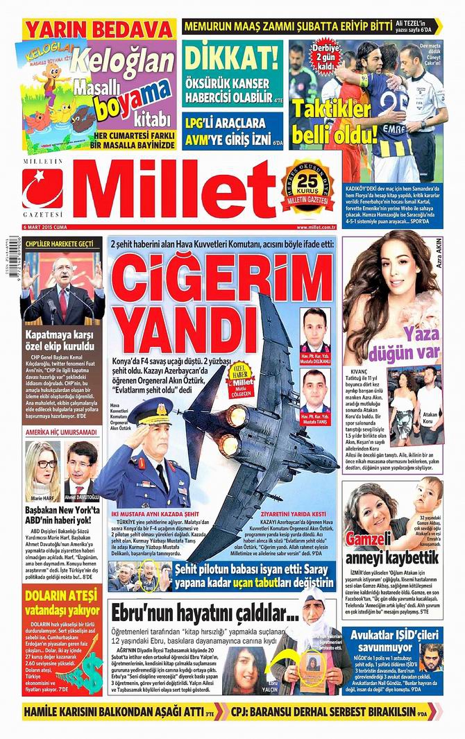 Gazete Manşetleri - 6 Mart 2015 15