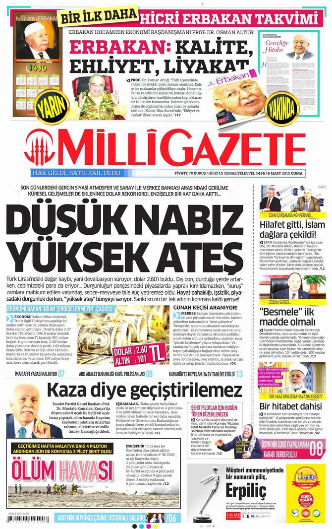 Gazete Manşetleri - 6 Mart 2015 16