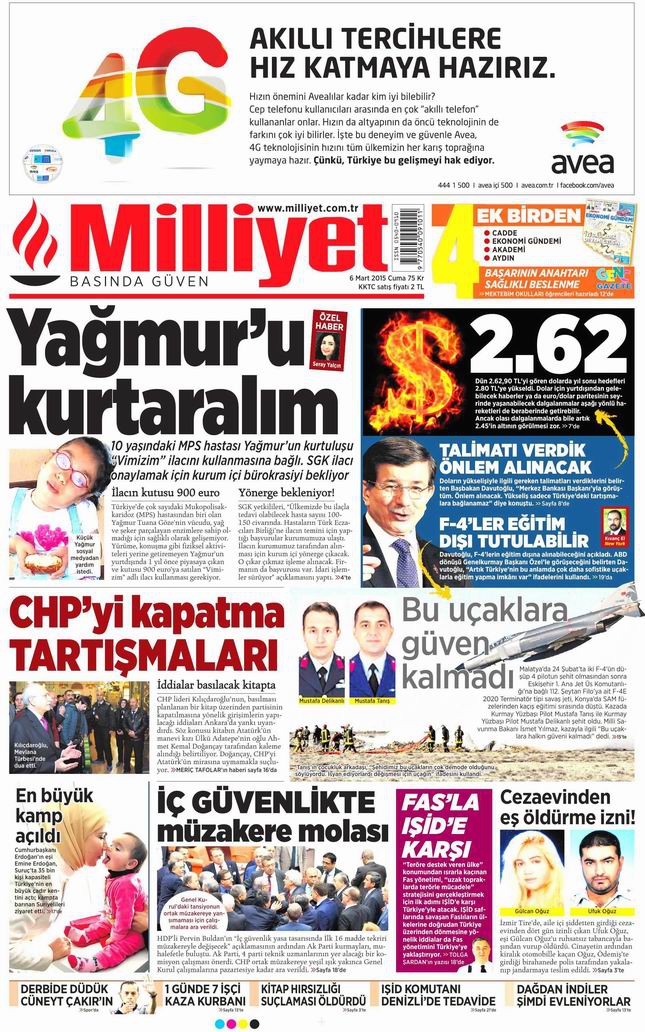 Gazete Manşetleri - 6 Mart 2015 17