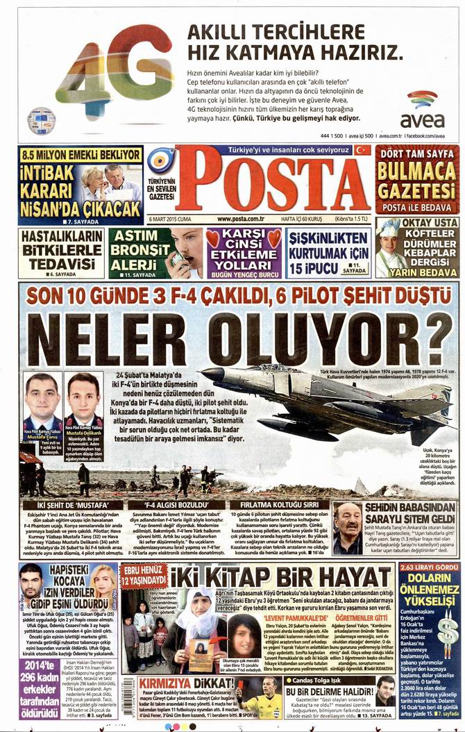 Gazete Manşetleri - 6 Mart 2015 20