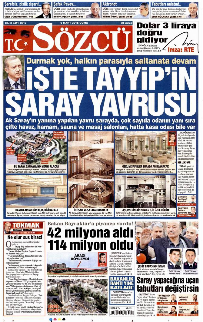 Gazete Manşetleri - 6 Mart 2015 22