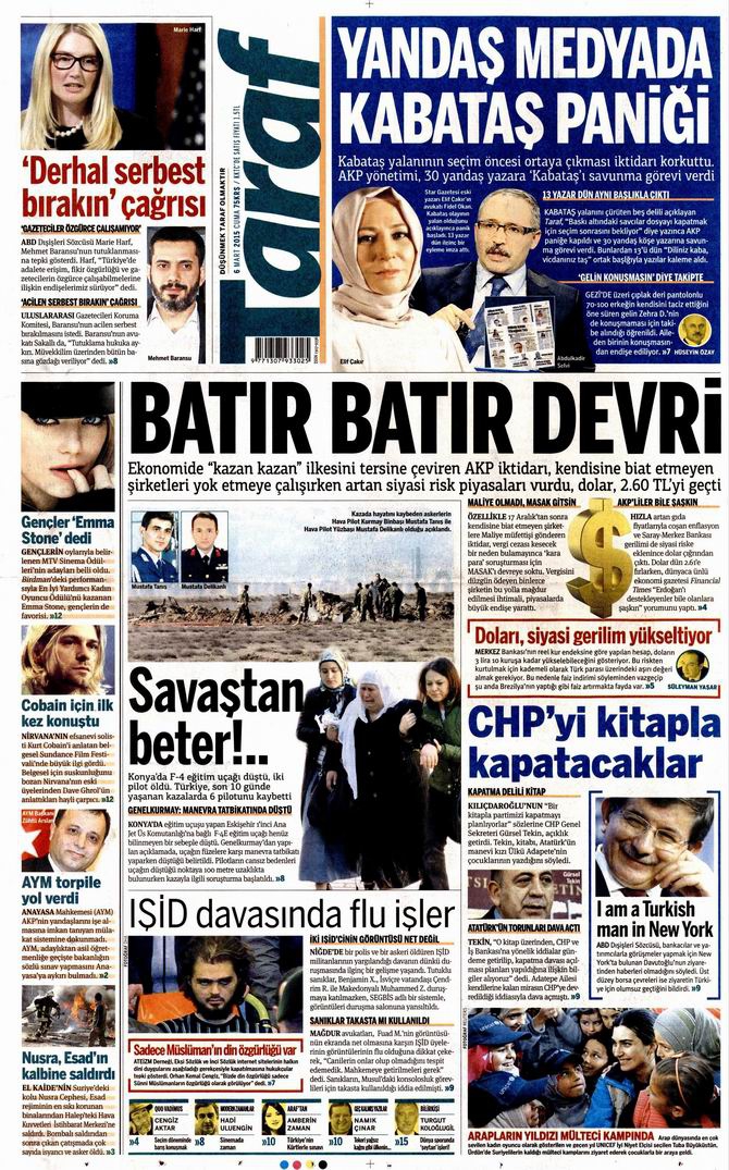 Gazete Manşetleri - 6 Mart 2015 25
