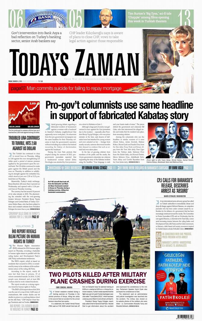 Gazete Manşetleri - 6 Mart 2015 26