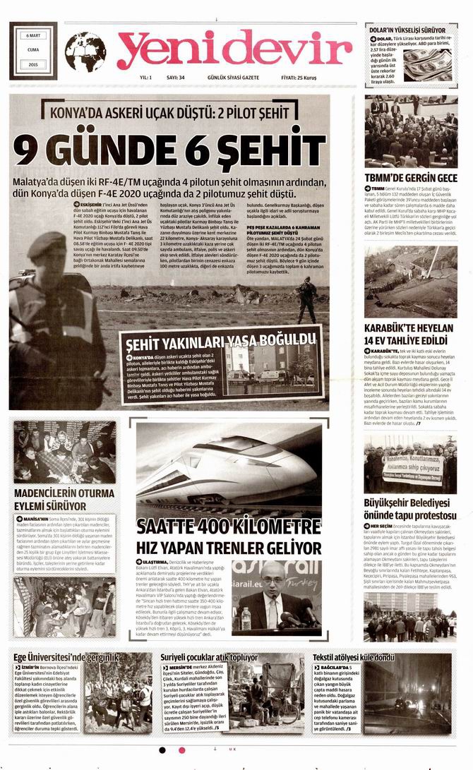 Gazete Manşetleri - 6 Mart 2015 30