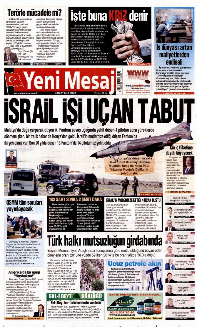 Gazete Manşetleri - 6 Mart 2015 31