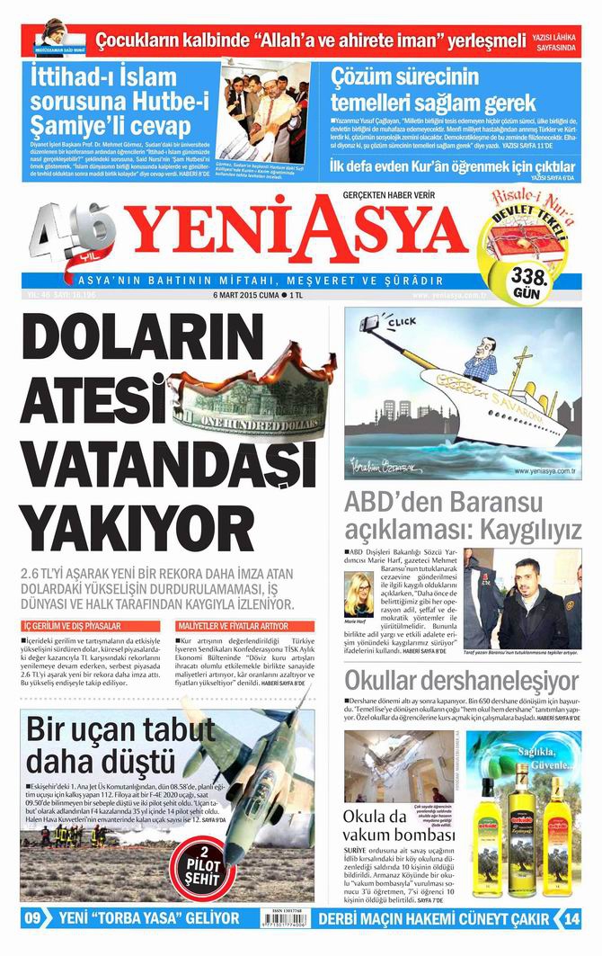 Gazete Manşetleri - 6 Mart 2015 33