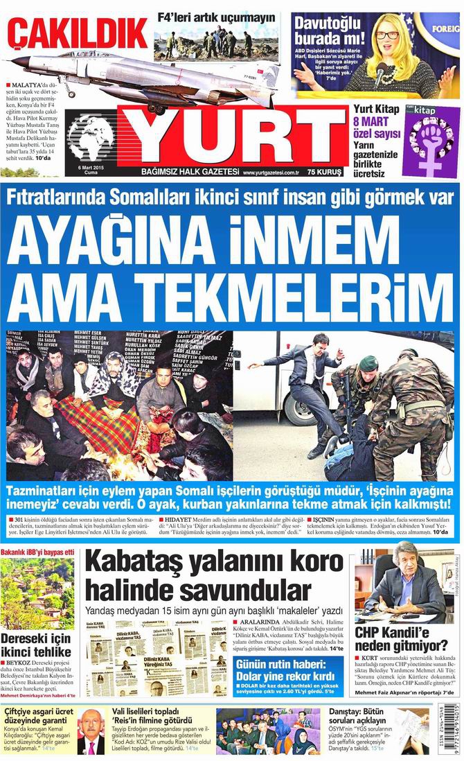 Gazete Manşetleri - 6 Mart 2015 35