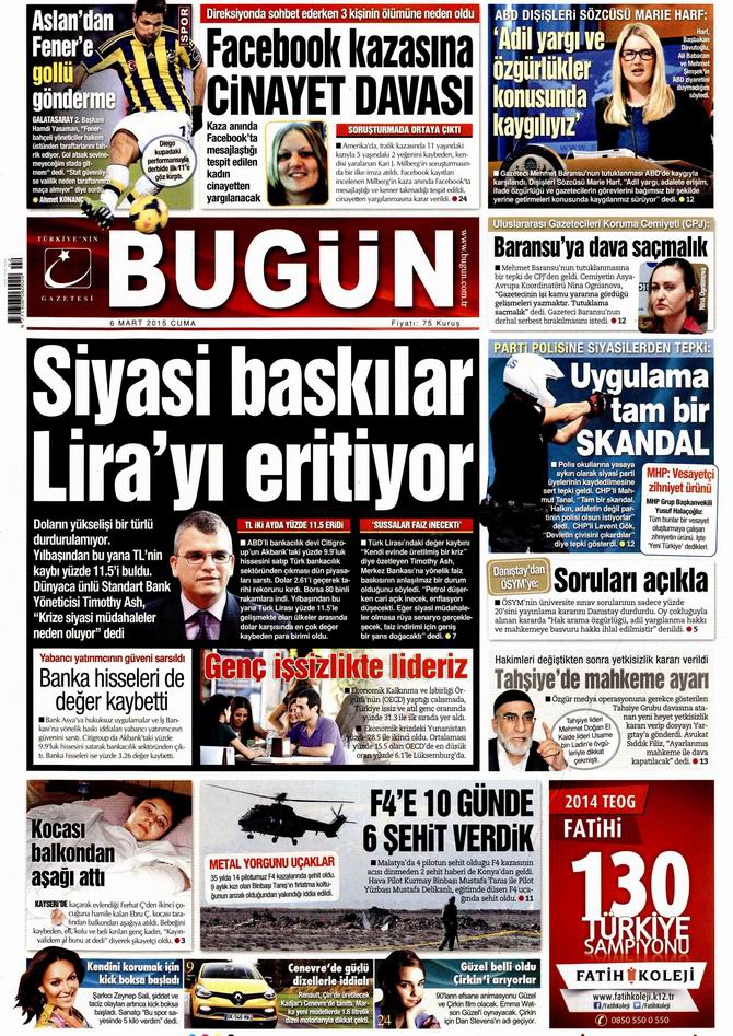 Gazete Manşetleri - 6 Mart 2015 5