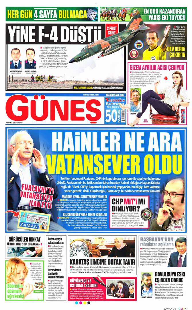 Gazete Manşetleri - 6 Mart 2015 9