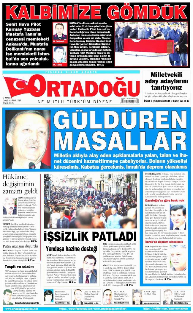 Gazete Manşetleri - 7 Mart 2015 18