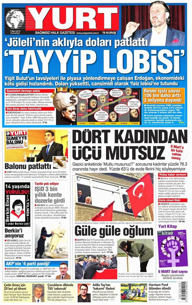 Gazete Manşetleri - 7 Mart 2015 35