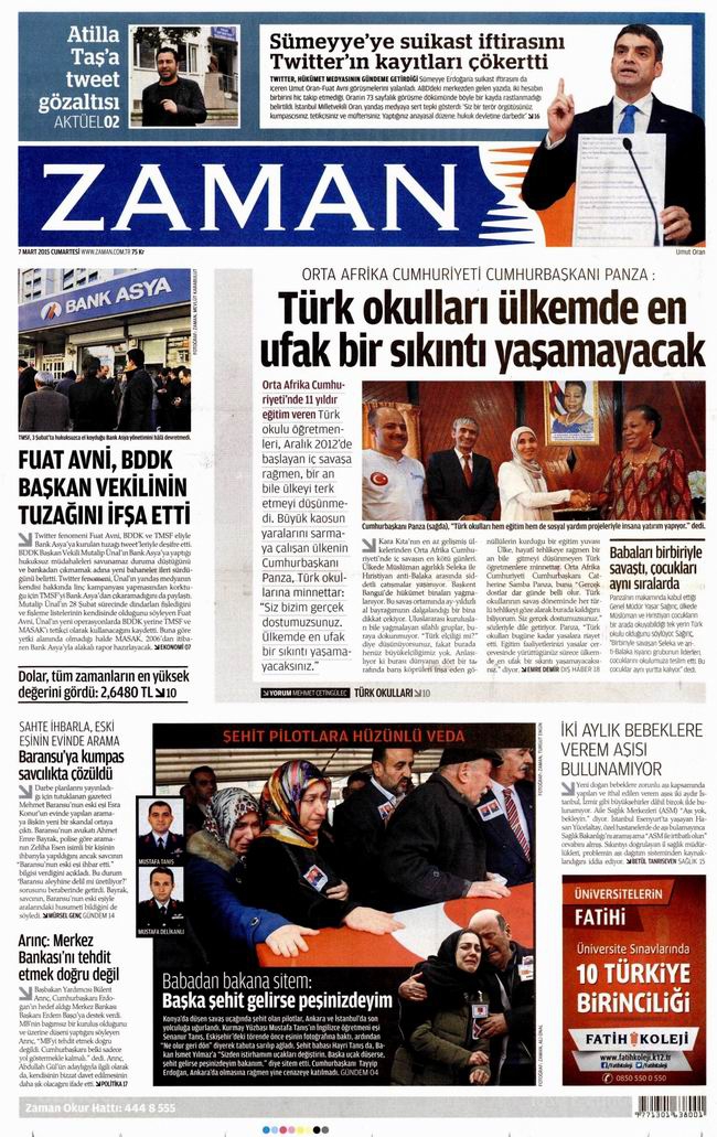 Gazete Manşetleri - 7 Mart 2015 36