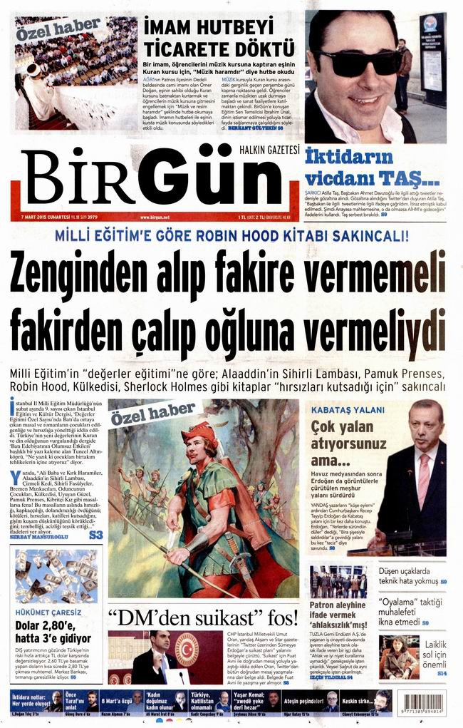Gazete Manşetleri - 7 Mart 2015 4