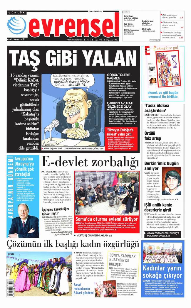 Gazete Manşetleri - 7 Mart 2015 8