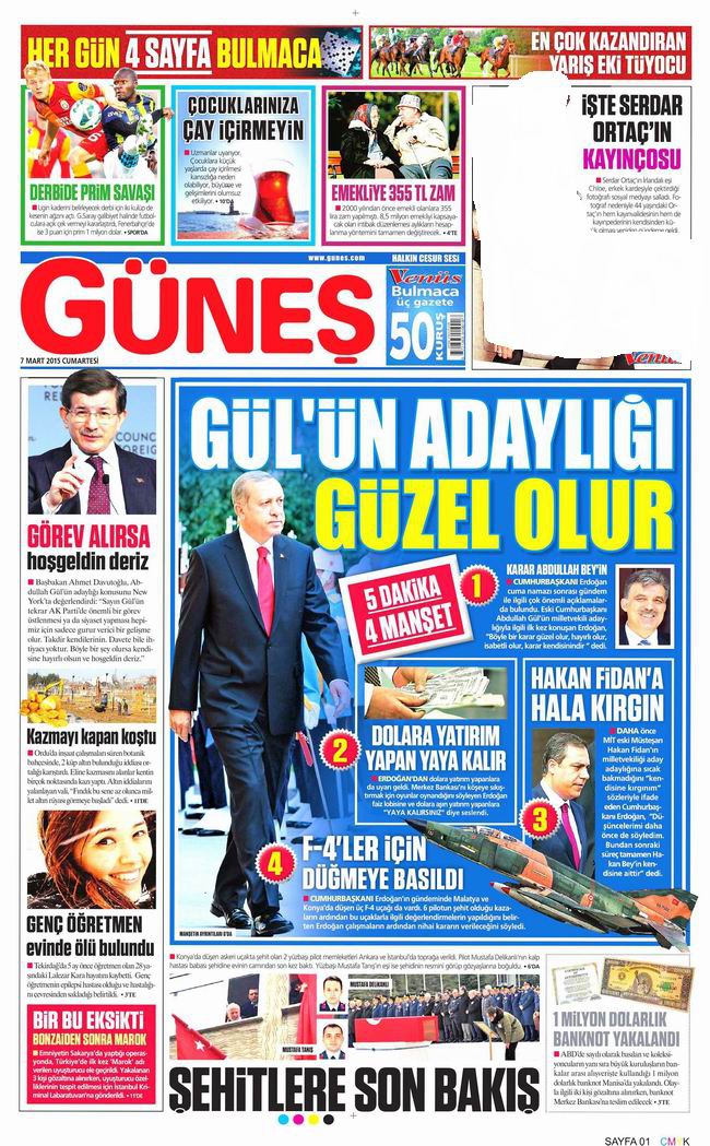 Gazete Manşetleri - 7 Mart 2015 9