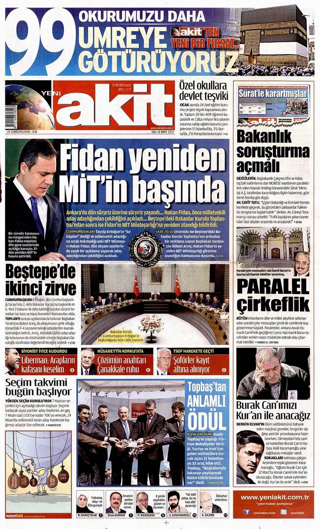 Gazete Manşetleri - 10 Mart Salı 2015 30