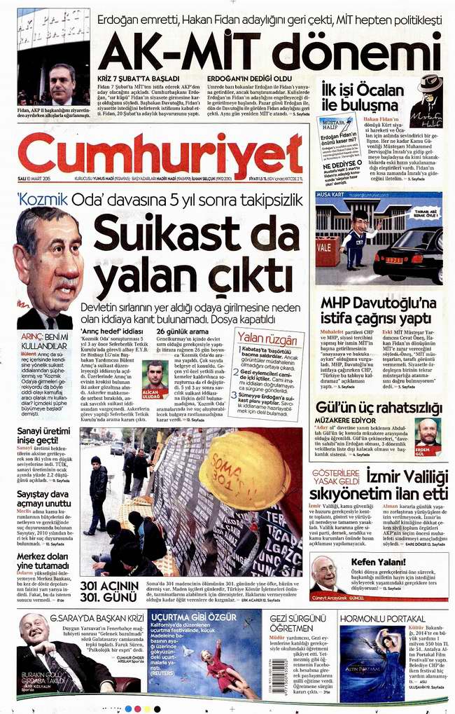 Gazete Manşetleri - 10 Mart Salı 2015 5