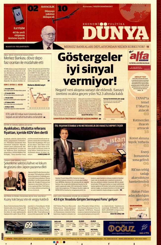 Gazete Manşetleri - 10 Mart Salı 2015 7