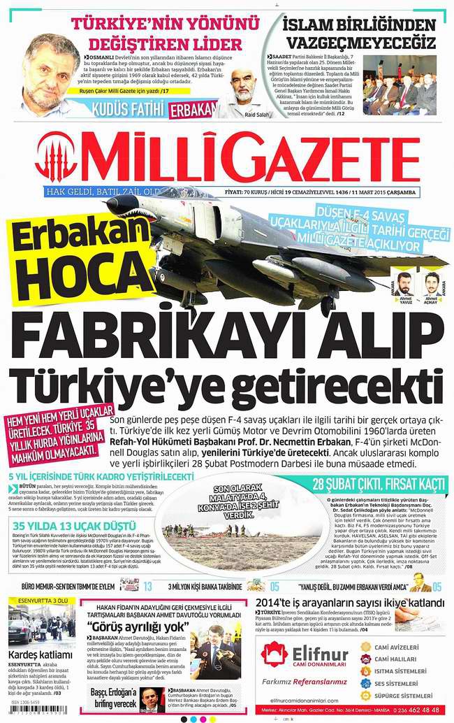 Bugünün Gazete Manşetleri - 11 Mart 2015 13