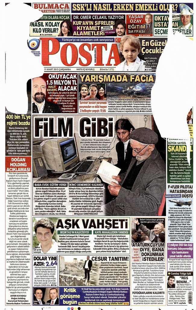 Bugünün Gazete Manşetleri - 11 Mart 2015 17