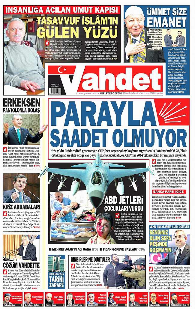 Bugünün Gazete Manşetleri - 11 Mart 2015 26