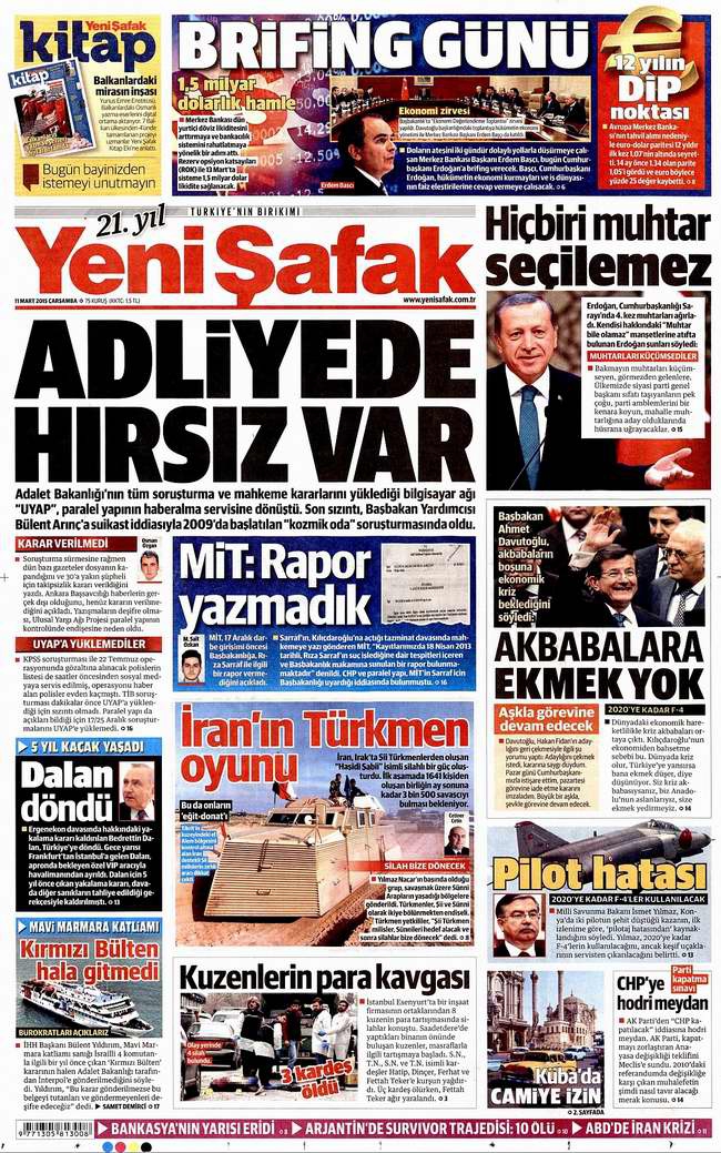 Bugünün Gazete Manşetleri - 11 Mart 2015 31