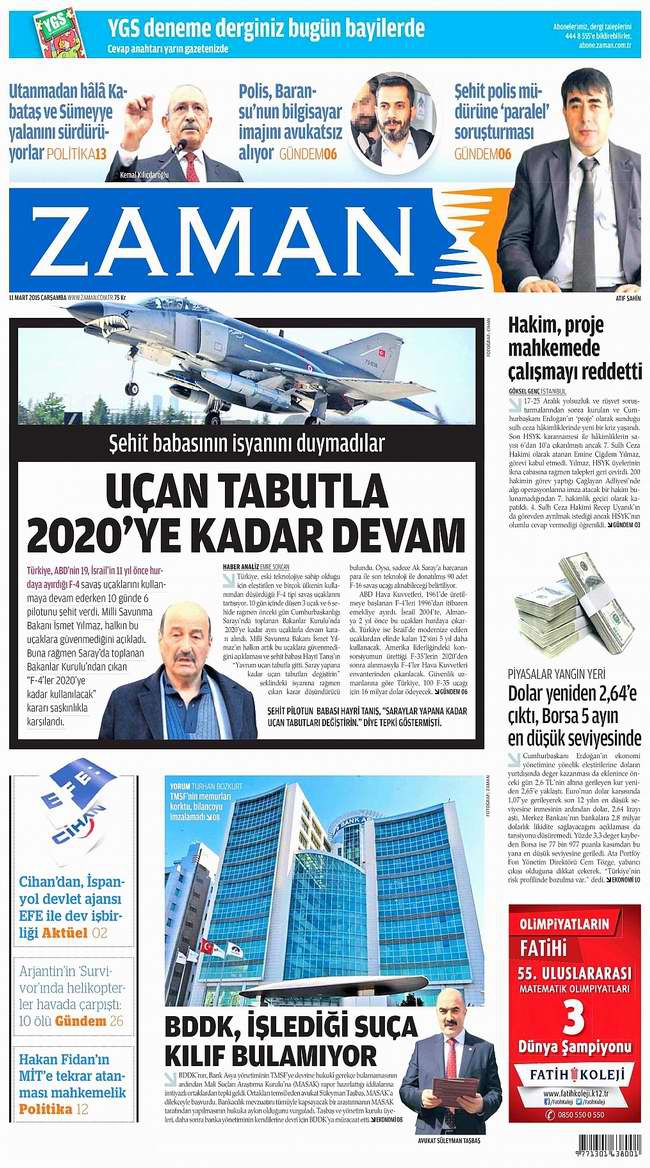 Bugünün Gazete Manşetleri - 11 Mart 2015 33
