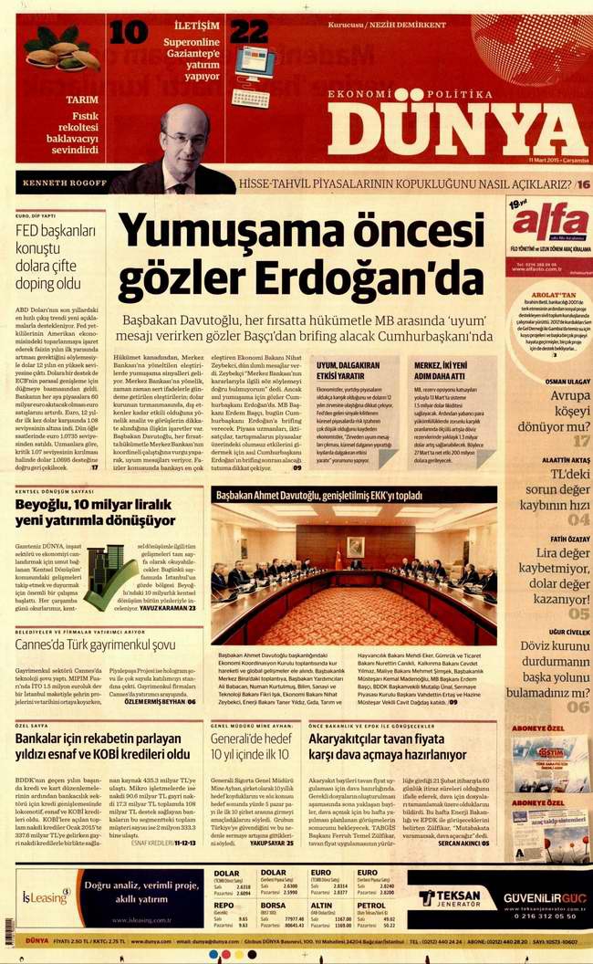 Bugünün Gazete Manşetleri - 11 Mart 2015 5