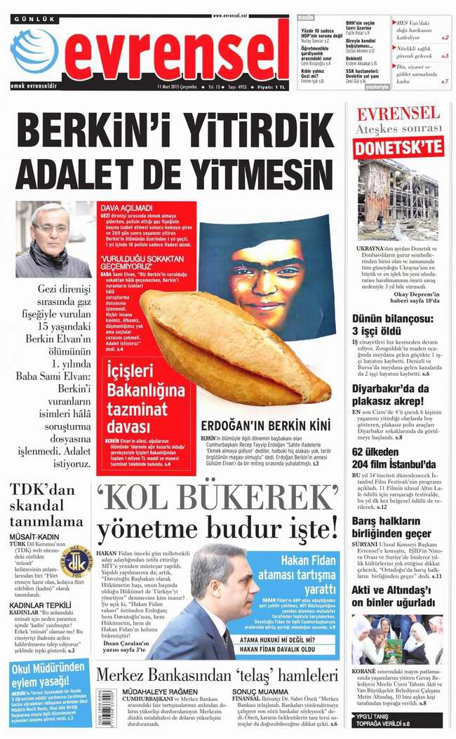 Bugünün Gazete Manşetleri - 11 Mart 2015 6
