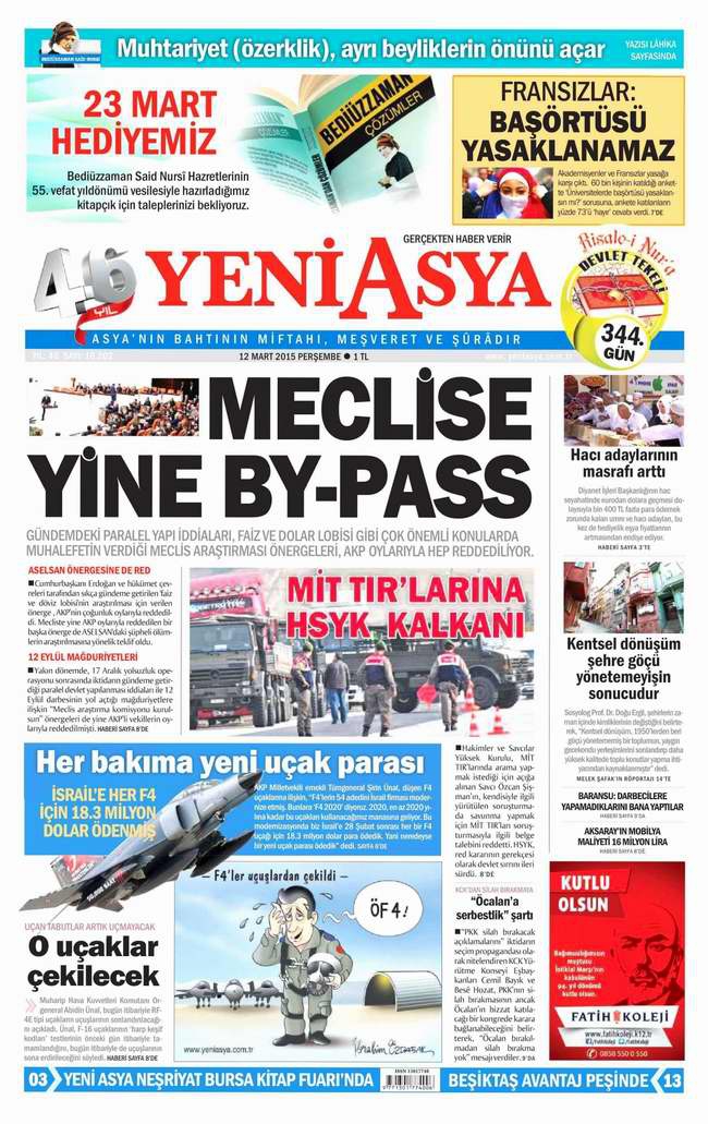 Bugünün Gazete Manşetleri - 12 Mart 2015 30