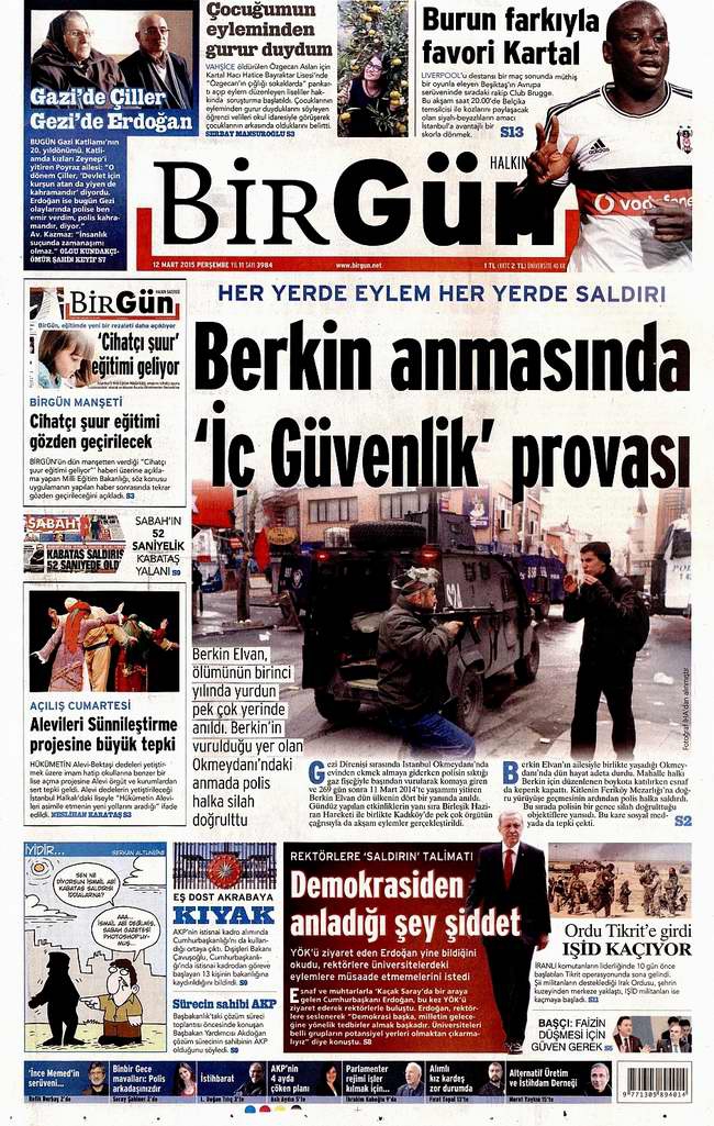 Bugünün Gazete Manşetleri - 12 Mart 2015 4
