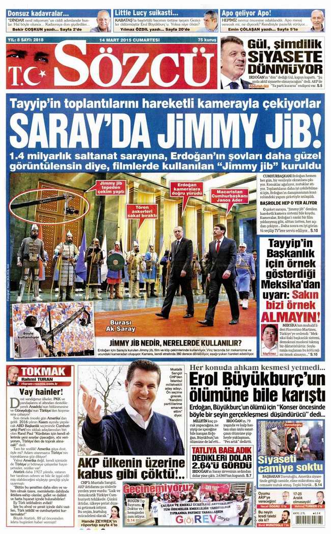Bugünün Gazete Manşetleri - 14 Mart 2015 25