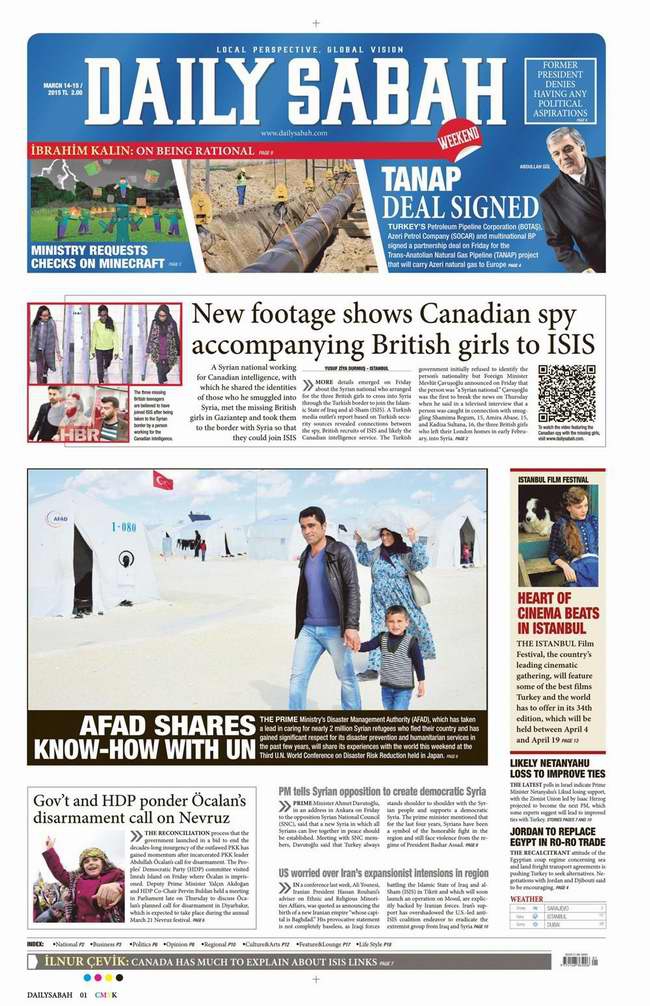 Bugünün Gazete Manşetleri - 14 Mart 2015 7
