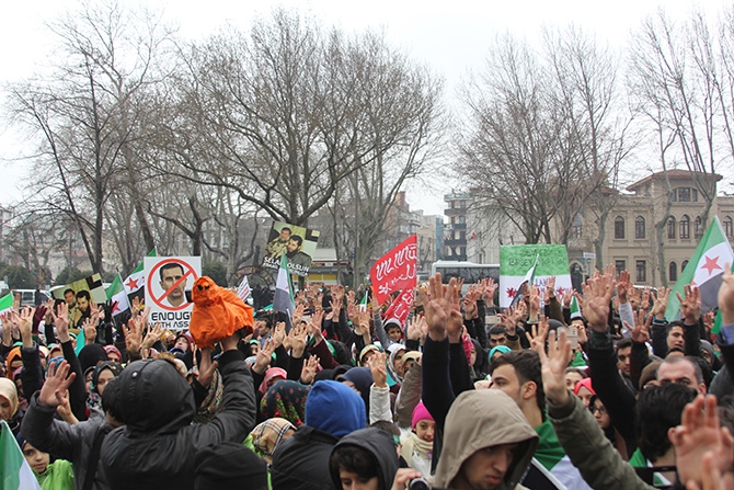 İstanbul’da Suriye İntifadasını Selamlama Yürüyüşü 12