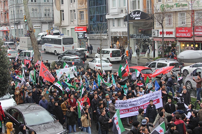 İstanbul’da Suriye İntifadasını Selamlama Yürüyüşü 17