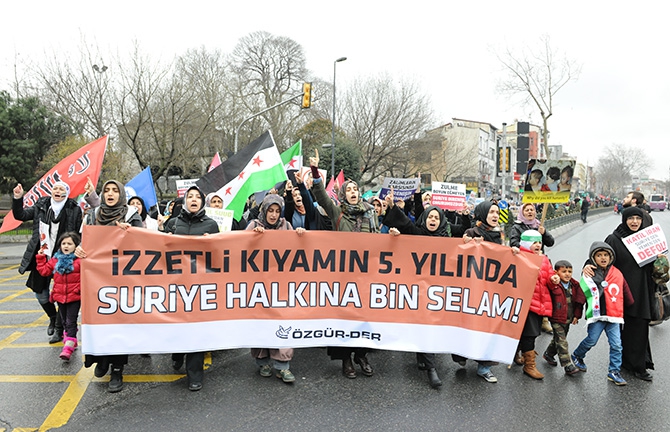 İstanbul’da Suriye İntifadasını Selamlama Yürüyüşü 2