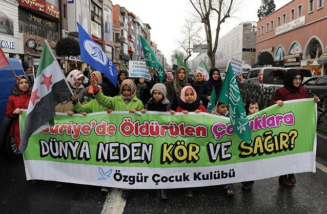 İstanbul’da Suriye İntifadasını Selamlama Yürüyüşü 4
