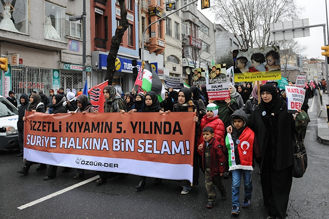 İstanbul’da Suriye İntifadasını Selamlama Yürüyüşü 6