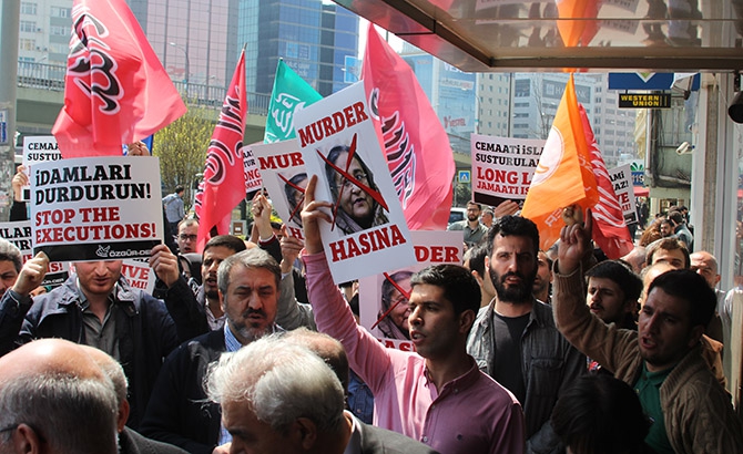 Kamaruzzaman’ın İdamı İstanbul’da Protesto Edildi 6