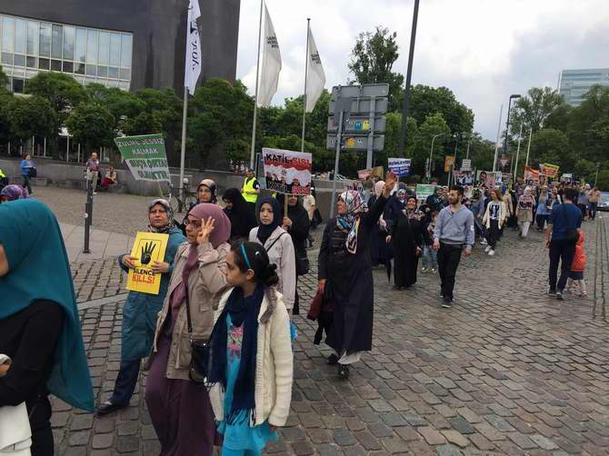 Almanya'da Katil Sisi'ye Lanet, İhvan'a Destek Yürüyüşü 6