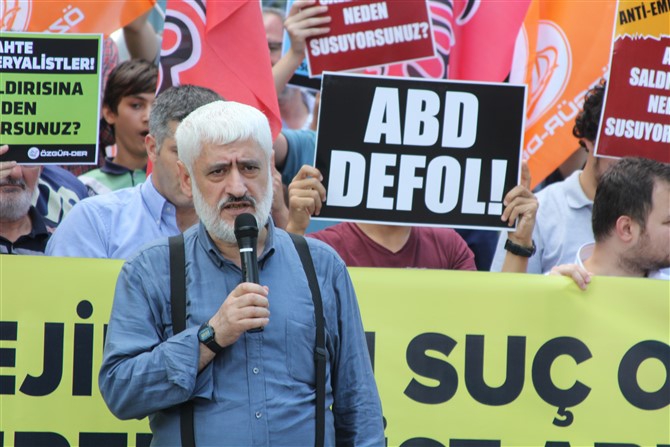 ABD'nin Suriye'deki Saldırıları Protesto Edildi 14